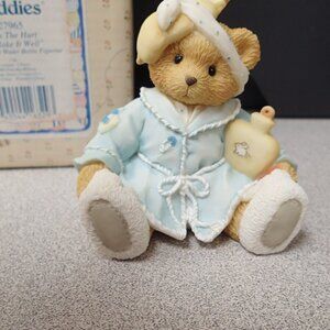 "Kiss The Hurt And Make It Well" Cherished Teddies Bear With Hot Water Bottle